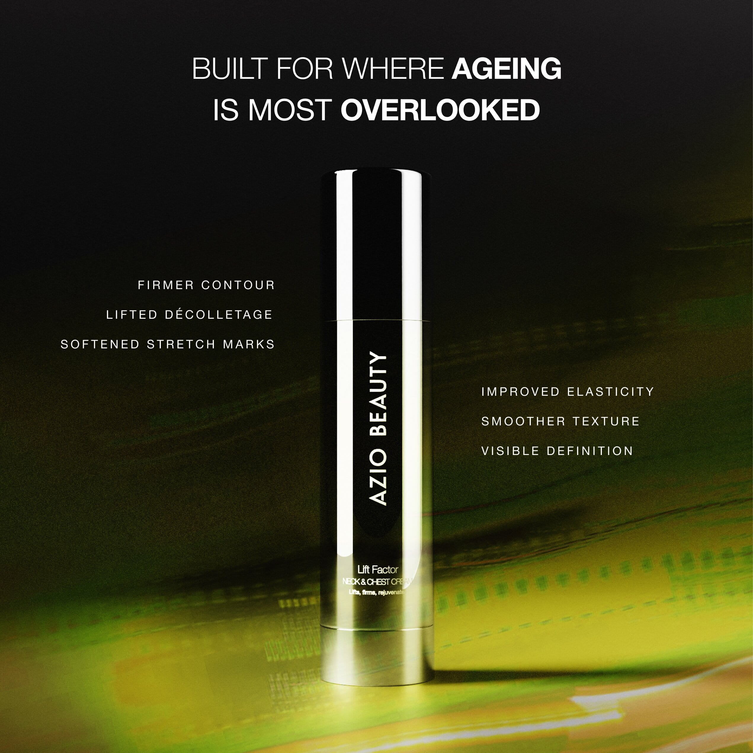 Lift Factor Neck & Chest — built for where ageing is most overlooked